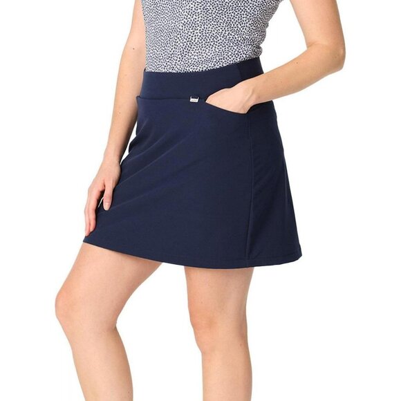 NWT Reel Life Womens Mesh Lined Tennis Golf Skort 1757480 M Blue - Picture 2 of 11